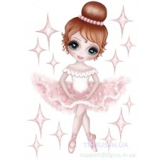 Вафельная картинка "Юная балерина" №2 Вафельная картинка "Юная балерина" №2