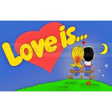 Вафельная картинка "Love is... " 