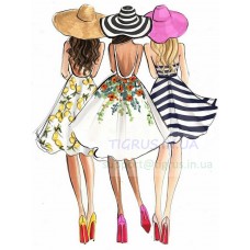 Вафельная картинка "Стильные девушки" Вафельная картинка "Стильные девушки"