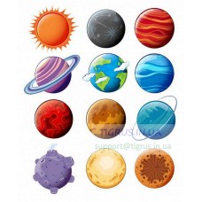 Вафельная картинка "Планеты"